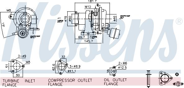 Nissens 93626 - Компресор, наддув autozip.com.ua