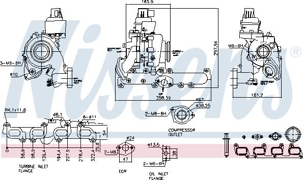 Nissens 93098 - Компресор, наддув autozip.com.ua