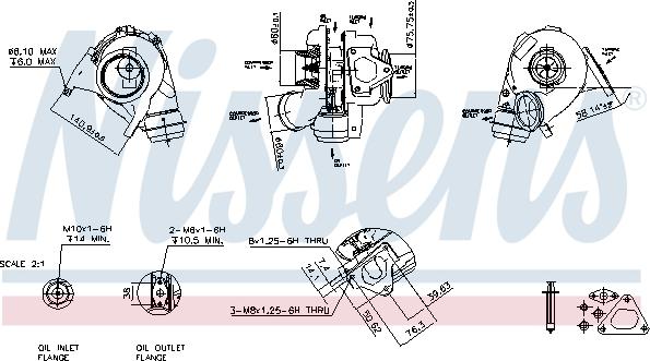 Nissens 93051 - Компресор, наддув autozip.com.ua