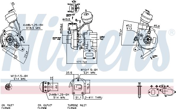 Nissens 93026 - Компресор, наддув autozip.com.ua