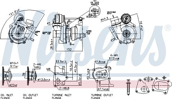 Nissens 93078 - Турбіна autozip.com.ua