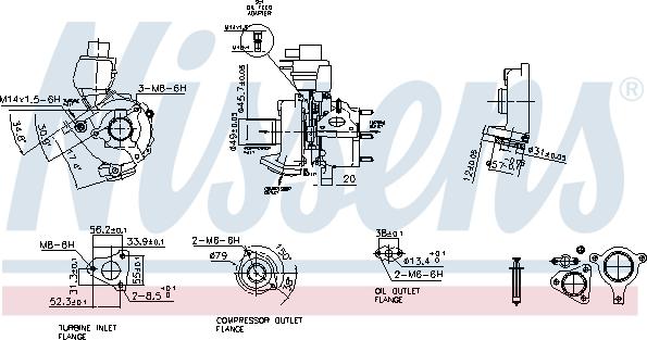 Nissens 93146 - Компресор, наддув autozip.com.ua