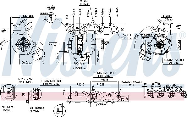 Nissens 93135 - Турбина SKODA SUPERB II 3T 08- 2.0 TDi пр-во Nissens autozip.com.ua