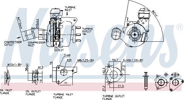 NISSENS 93136 - Компресор, наддув autozip.com.ua