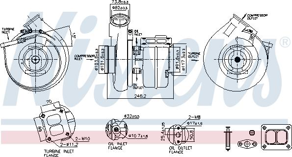 Nissens 93338 - Компресор, наддув autozip.com.ua