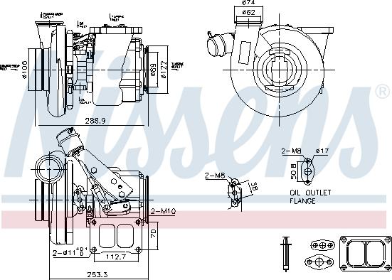 Nissens 93769 - Компресор, наддув autozip.com.ua