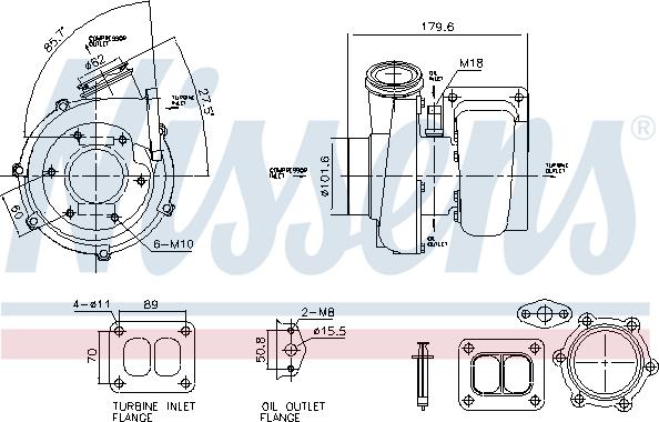 Nissens 93782 - Компресор, наддув autozip.com.ua