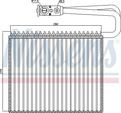 Nissens 92191 - Випарник, кондиціонер autozip.com.ua