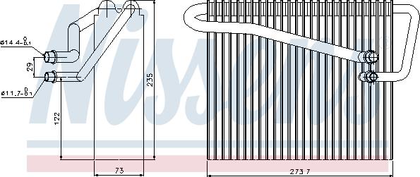 Nissens 92301 - Випарник, кондиціонер autozip.com.ua