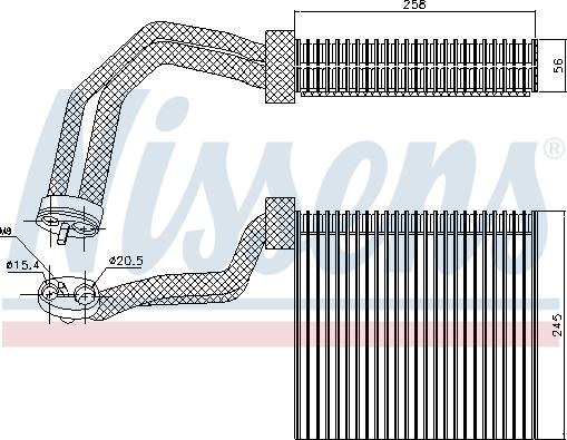 Nissens 92293 - Випарник, кондиціонер autozip.com.ua