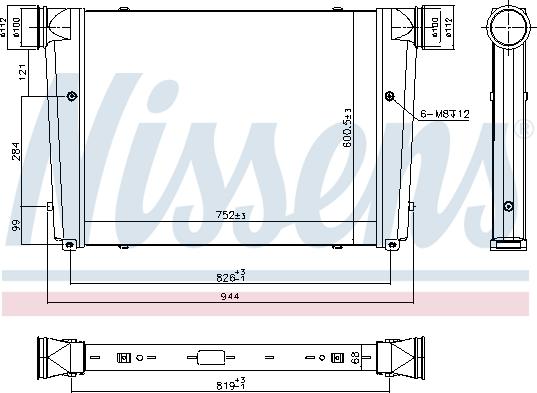 Nissens 97092 - Интеркулер autozip.com.ua