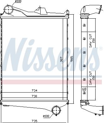 NISSENS 97006 - Інтеркулер autozip.com.ua