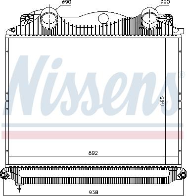 Nissens 97034 - Интеркулер autozip.com.ua