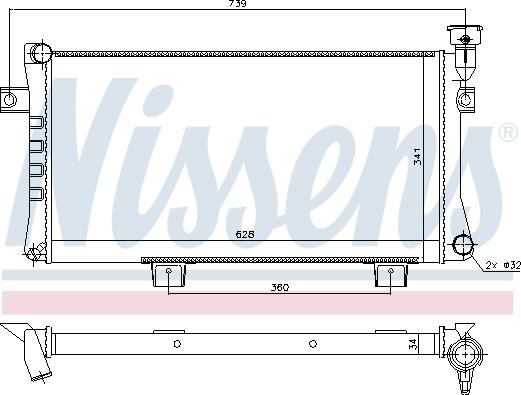 Nissens 699617 - Радіатор, охолодження двигуна autozip.com.ua