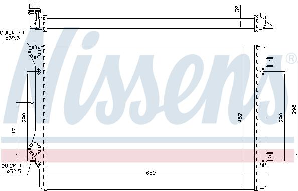 Nissens 699681 - Радіатор, охолодження двигуна autozip.com.ua