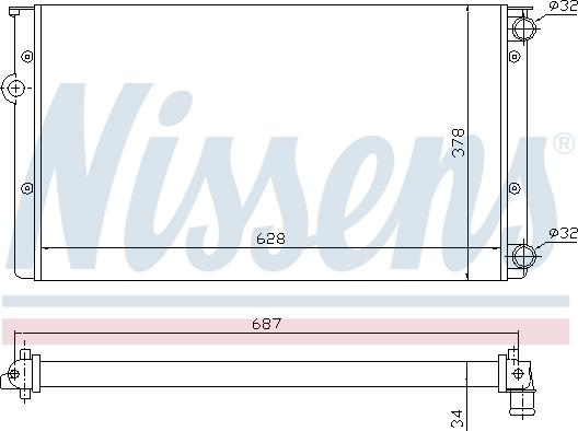 Nissens 699677 - Радіатор, охолодження двигуна autozip.com.ua