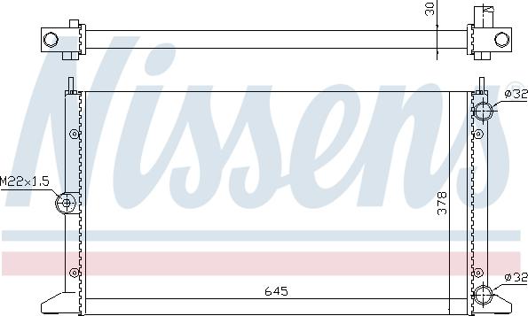 Nissens 699795 - Радіатор, охолодження двигуна autozip.com.ua