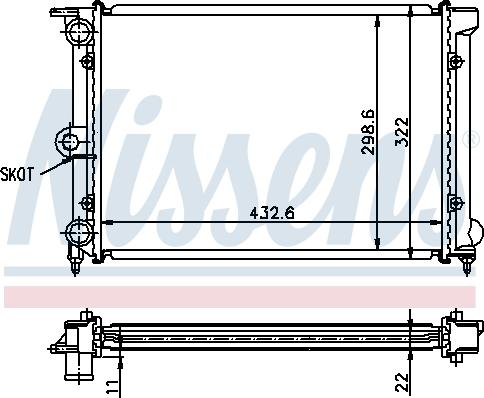 Nissens 690177 - Радіатор, охолодження двигуна autozip.com.ua