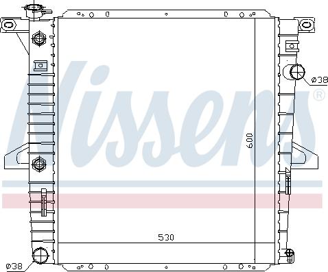 NISSENS 69203 - Радіатор, охолодження двигуна autozip.com.ua