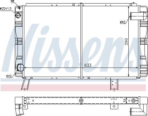 Nissens 697857 - Радіатор, охолодження двигуна autozip.com.ua