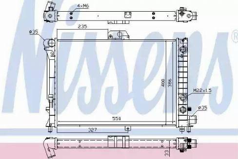 Nissens 64047 - Радіатор, охолодження двигуна autozip.com.ua