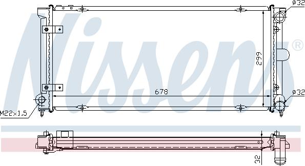 Nissens 698662 - Радіатор, охолодження двигуна autozip.com.ua