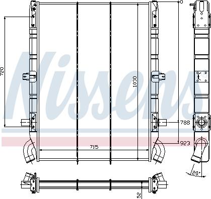 Nissens 64074 - Радіатор, охолодження двигуна autozip.com.ua