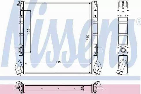 Nissens 64070 - Радіатор, охолодження двигуна autozip.com.ua