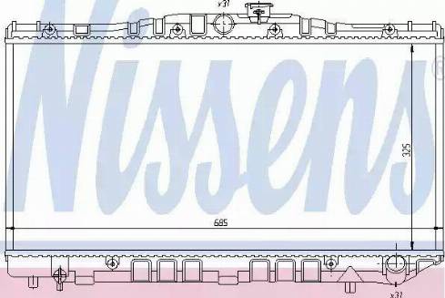 Nissens 64717 - Радіатор, охолодження двигуна autozip.com.ua