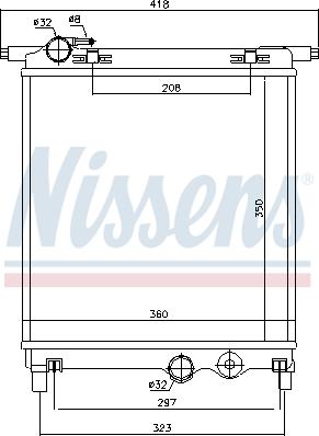 Nissens 692251 - Радіатор, охолодження двигуна autozip.com.ua