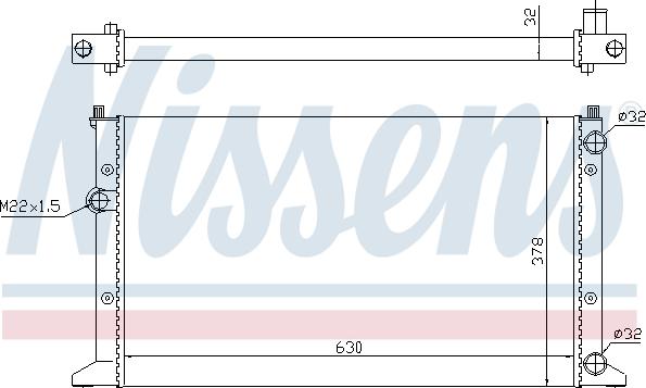 NISSENS 65266 - Радіатор, охолодження двигуна autozip.com.ua