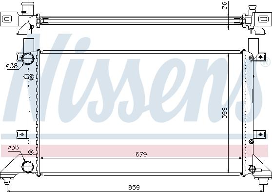 Nissens 65231A - Радіатор, охолодження двигуна autozip.com.ua