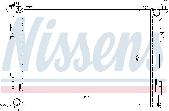 Nissens 66998 - Радіатор, охолодження двигуна autozip.com.ua