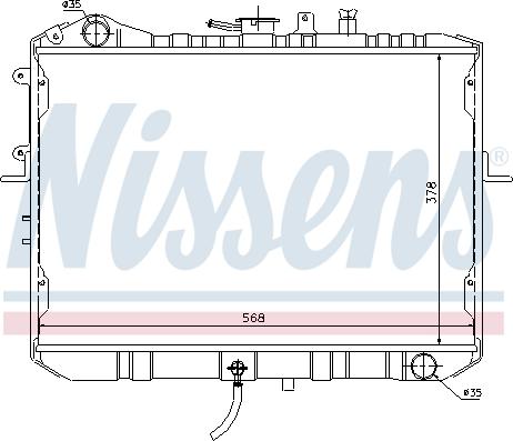 Nissens 66667 - Радіатор, охолодження двигуна autozip.com.ua
