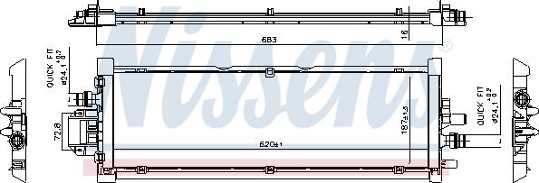 NISSENS 606906 - Радіатор, охолодження двигуна autozip.com.ua