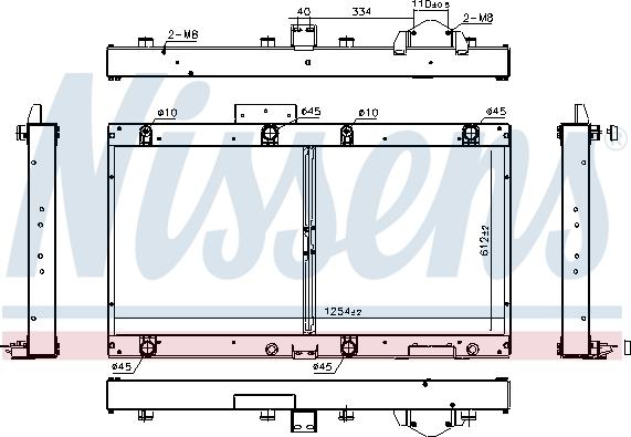 Nissens 606364 - Радіатор, охолодження двигуна autozip.com.ua