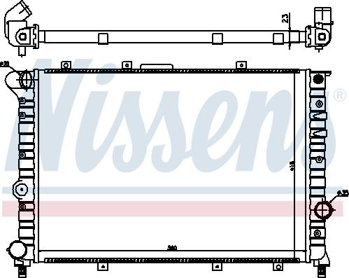 Nissens 60044 - Радіатор, охолодження двигуна autozip.com.ua