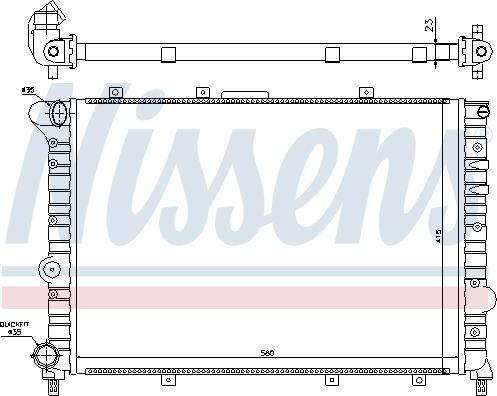 Nissens 699986 - Радіатор, охолодження двигуна autozip.com.ua