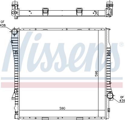 Nissens 60819 - Радіатор, охолодження двигуна autozip.com.ua