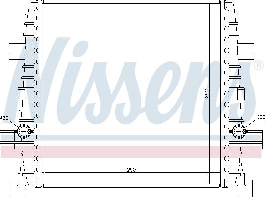 NISSENS 60358 - Низькотемпературний охолоджувач, інтеркулер autozip.com.ua