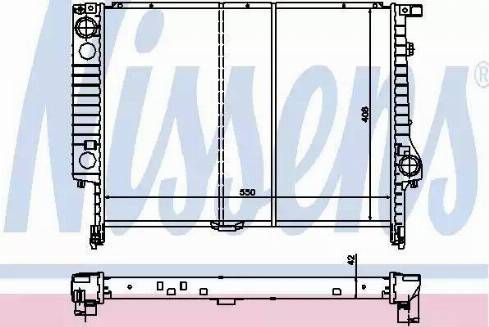 Nissens 60793 - Радіатор, охолодження двигуна autozip.com.ua