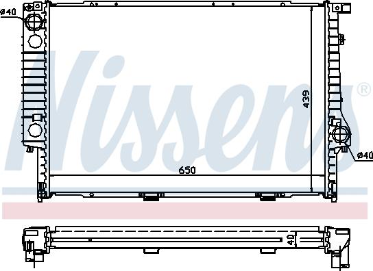 NISSENS 60747A - Радіатор, охолодження двигуна autozip.com.ua