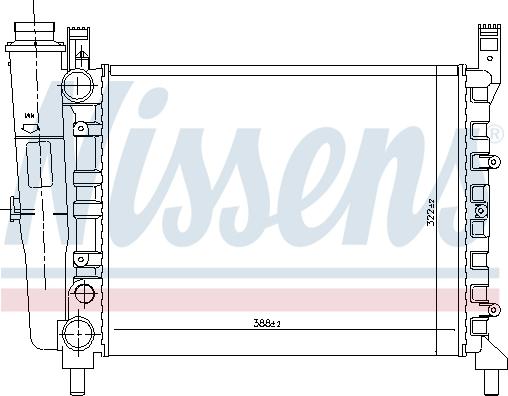 Nissens 691082 - Радіатор, охолодження двигуна autozip.com.ua