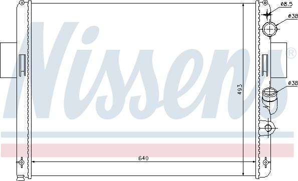 Nissens 61972 - Радіатор, охолодження двигуна autozip.com.ua