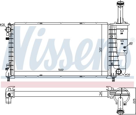 Nissens 61898 - Радіатор, охолодження двигуна autozip.com.ua