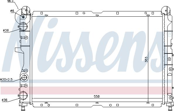 Nissens 698837 - Радіатор, охолодження двигуна autozip.com.ua