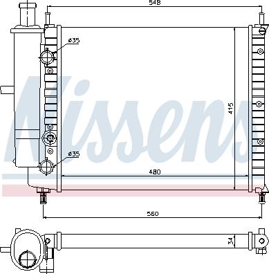 Nissens 690297 - Радіатор, охолодження двигуна autozip.com.ua