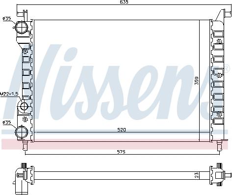 Nissens 694676 - Радіатор, охолодження двигуна autozip.com.ua