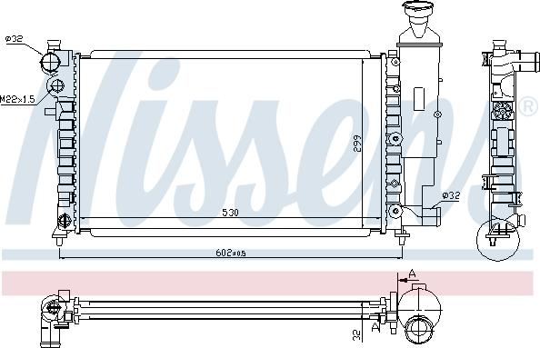 Nissens 699104 - Радіатор, охолодження двигуна autozip.com.ua