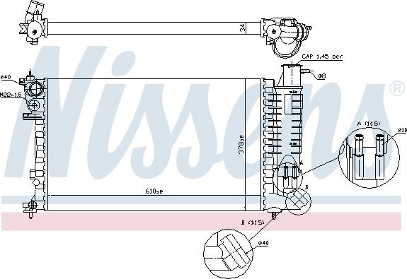 Nissens 690667 - Радіатор, охолодження двигуна autozip.com.ua